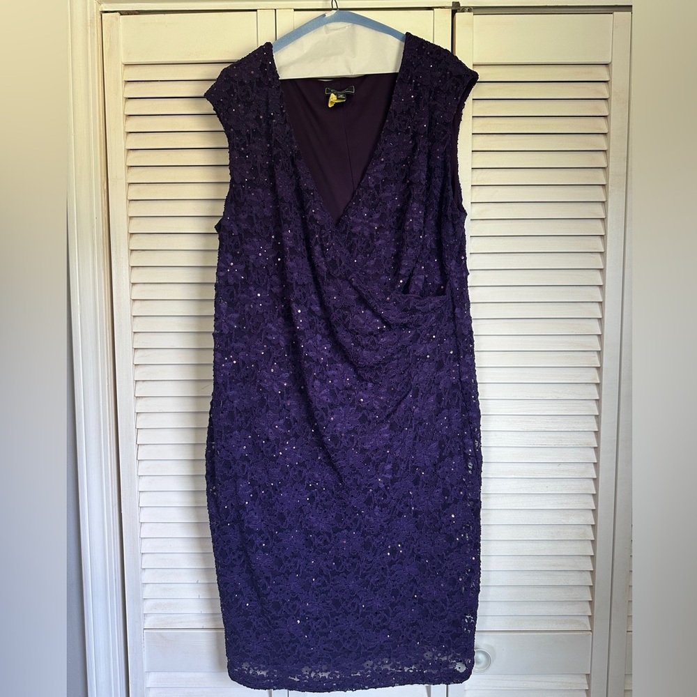 Purple Dress Barn Collection cocktail dress